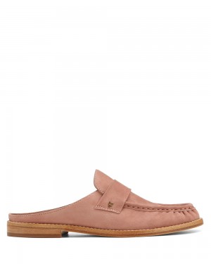 Loafers Naked Wolfe Gleam Kid Suede Dusty Pink | FKHOCM705