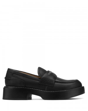 Loafers Naked Wolfe Swan Cow Leather Black | LBHUWP274