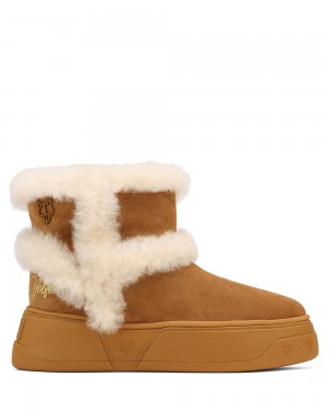 Μποτεσ Naked Wolfe K-01 Tan Shearling | RWBNZQ193