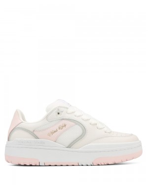 Αθλητικα Παπουτσια Naked Wolfe Ambition Cow Leather & Mesh White/Pink | TSIQMO159