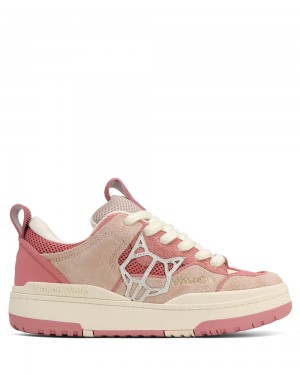 Αθλητικα Παπουτσια Naked Wolfe Area Genysis Leather/Mesh/Suede Peach | XLZQGB104