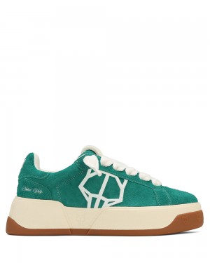 Αθλητικα Παπουτσια Naked Wolfe Kray Hairy Cow Suede Forrest Green | DFYPQZ817