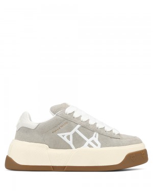 Αθλητικα Παπουτσια Naked Wolfe Sound Light Grey Cow Suede | WKHEBX581