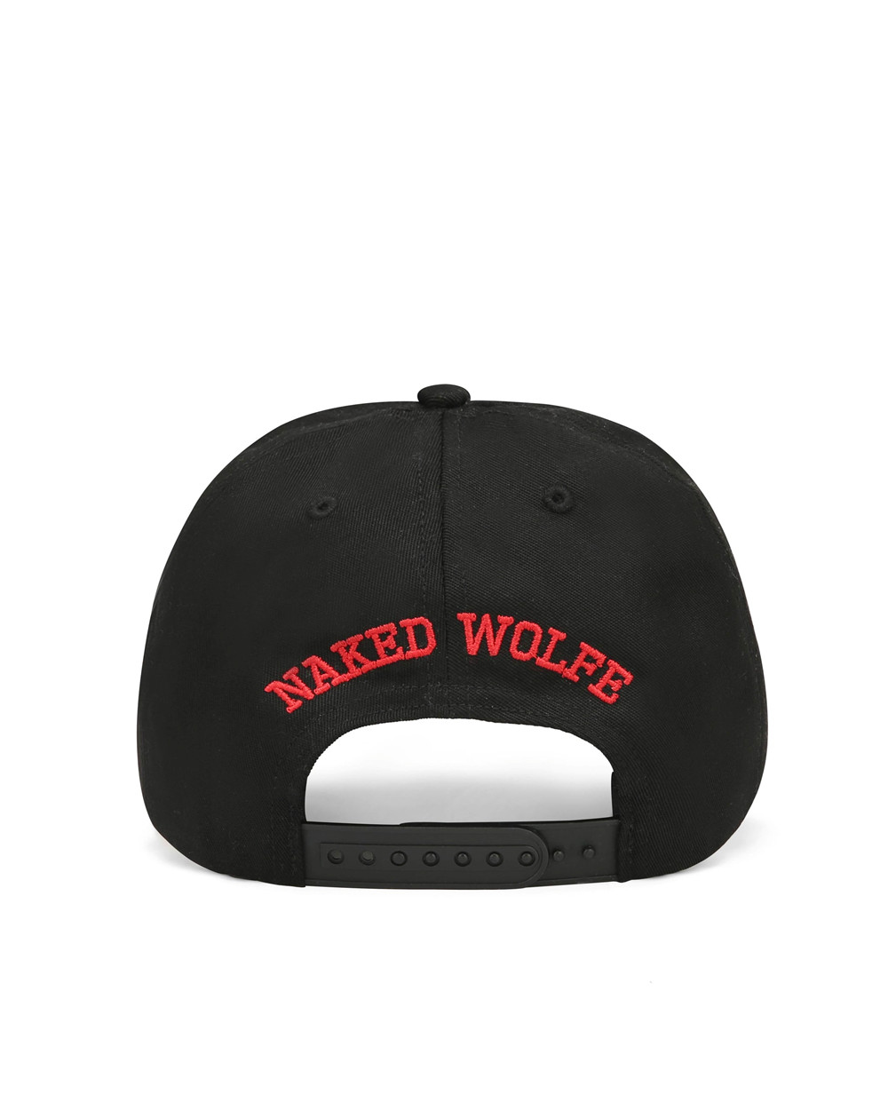 Caps Naked Wolfe Varsity Unconstructed Cap Black/Red | KSNBLM396