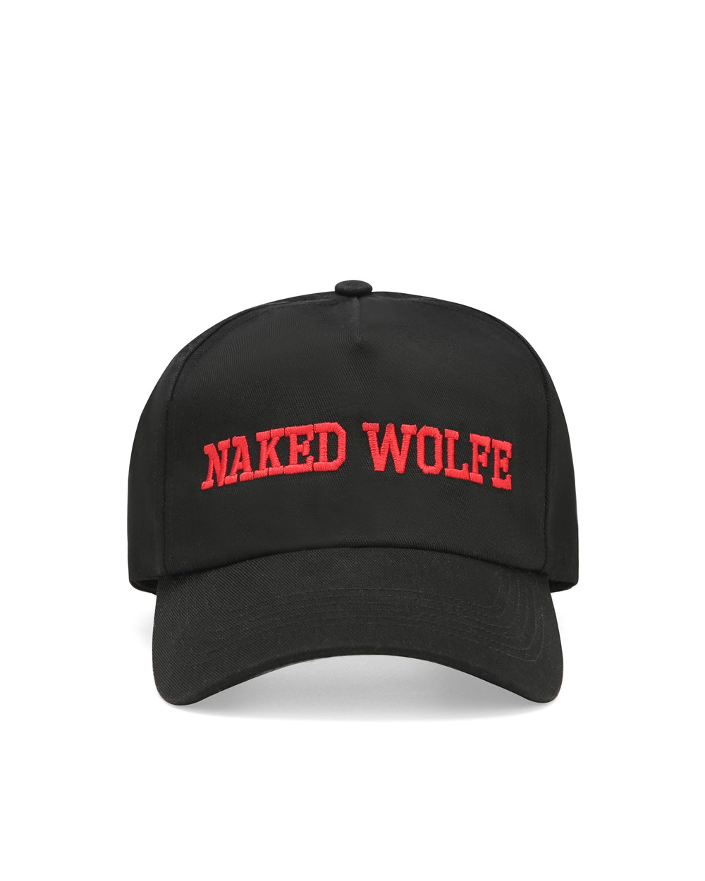 Caps Naked Wolfe Varsity Unconstructed Cap Black/Red | KSNBLM396