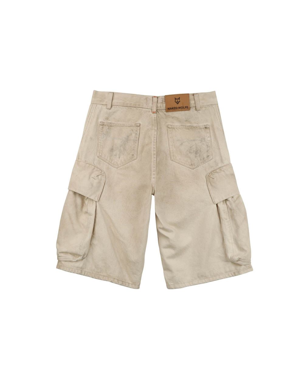 Denim Naked Wolfe Denim Cargo Shorts Vintage Natural | MPGBXL534