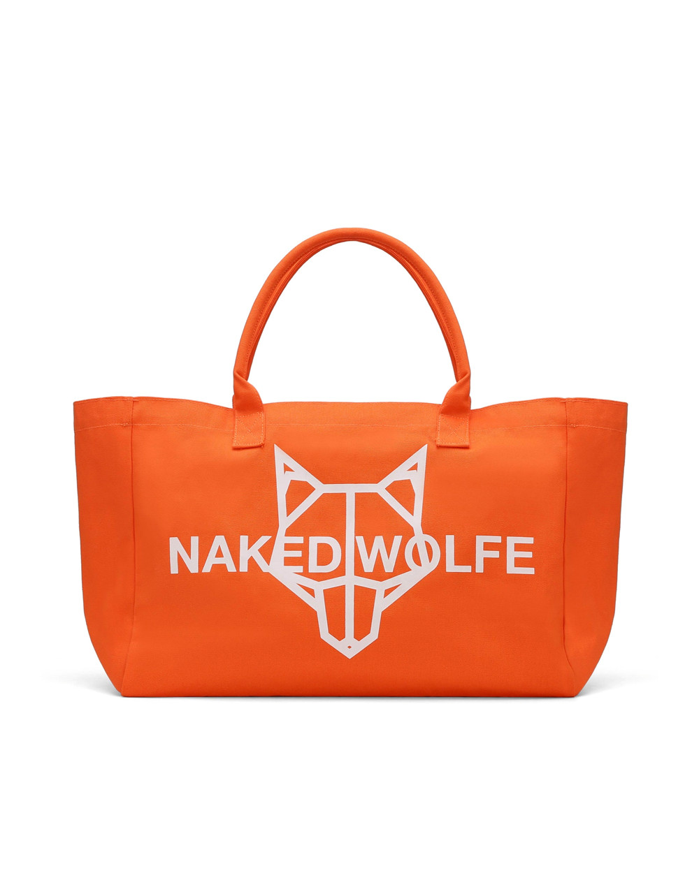 Festival Season Naked Wolfe Canvas Tote Bag Orange | EPVKGF269