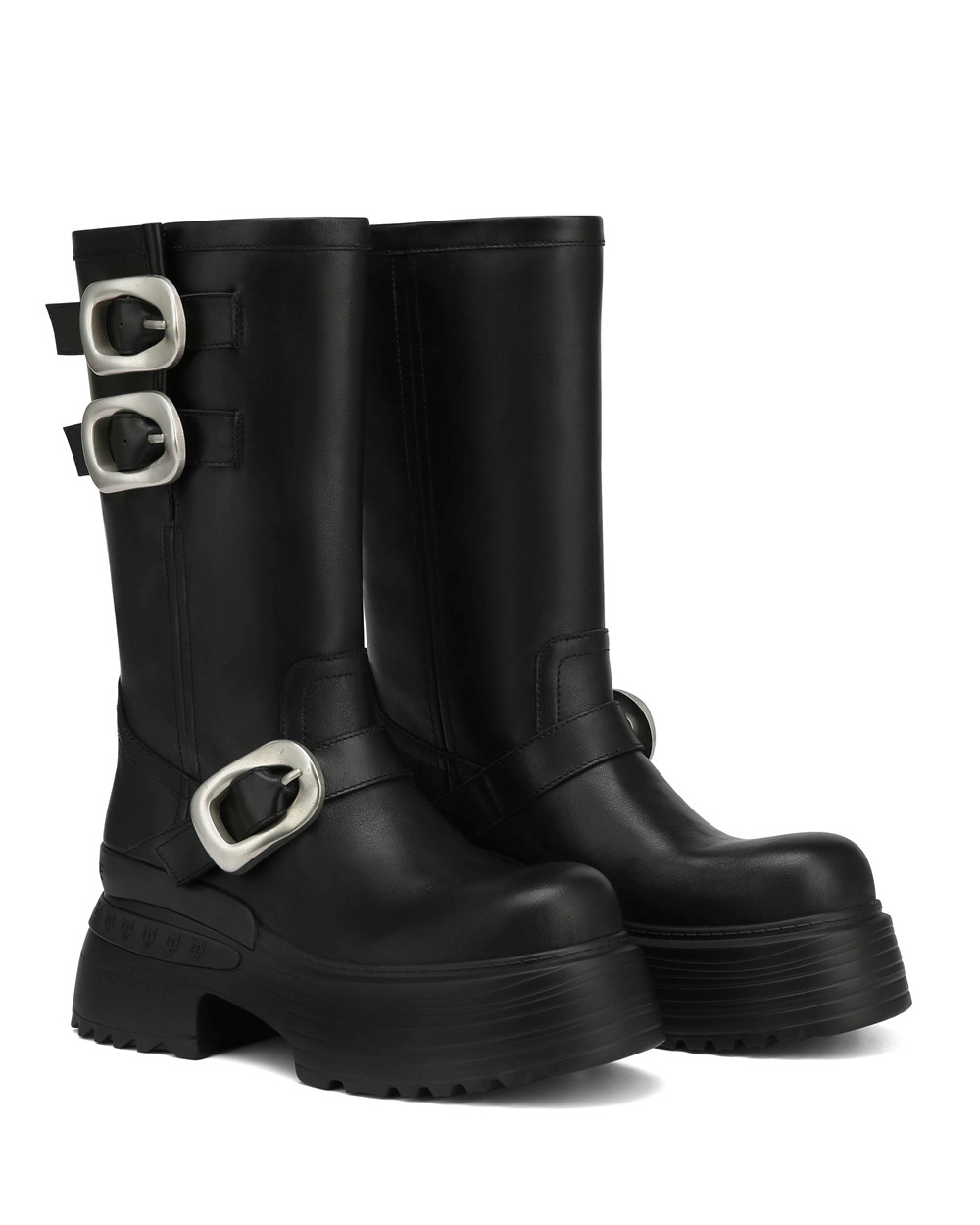 Festival Season Naked Wolfe Earth Cow Leather Black | BYFGZM721