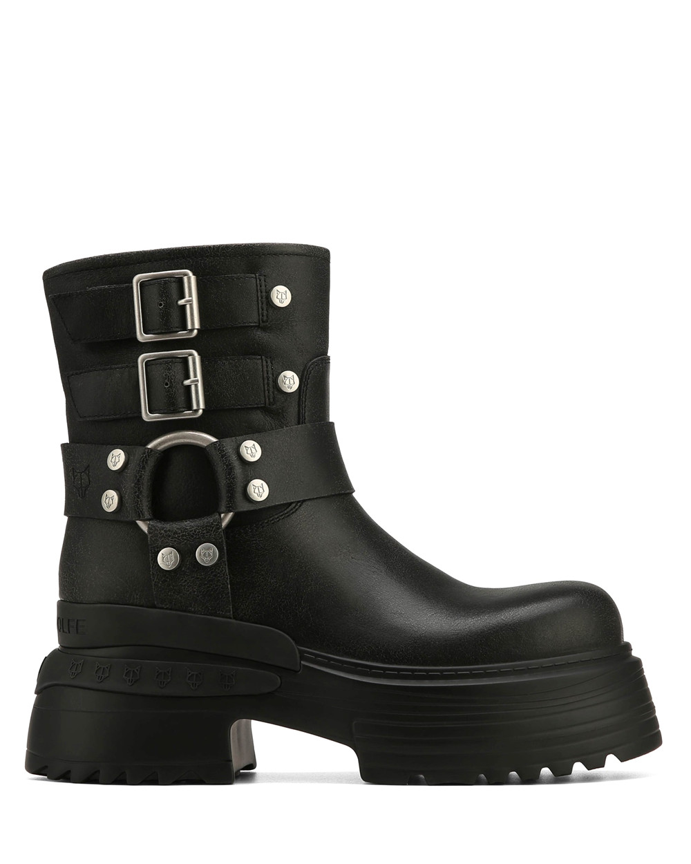 Festival Season Naked Wolfe Eclipse Black Leather | SMUJVY814