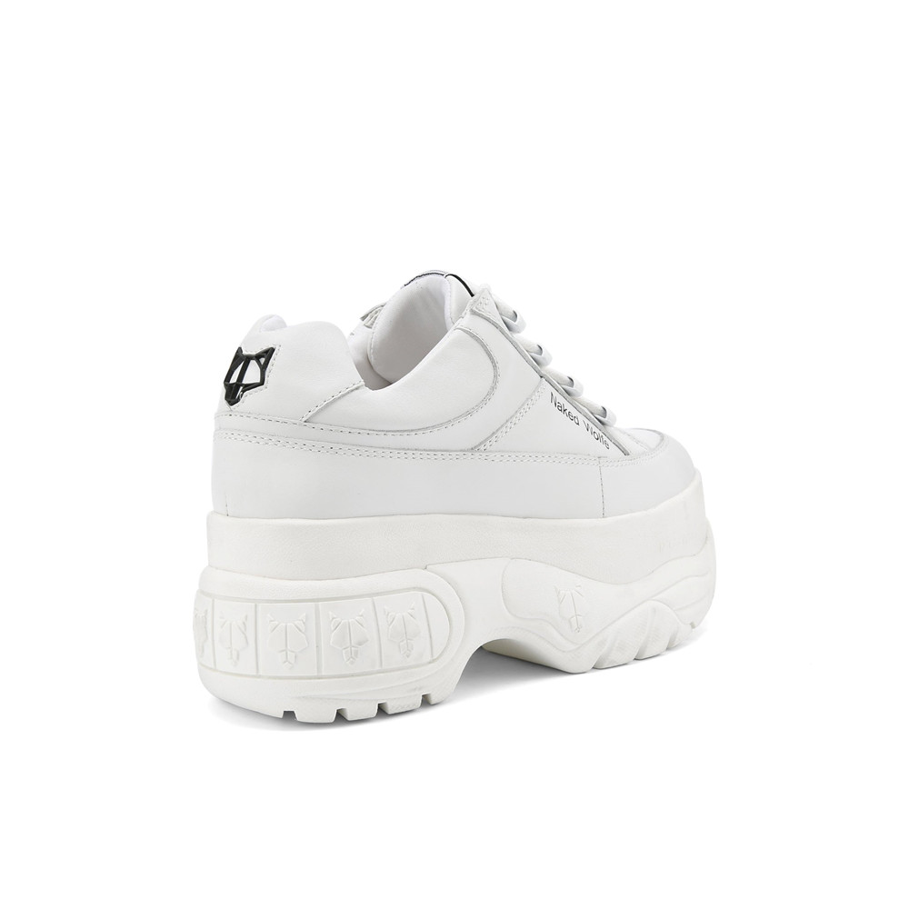 Icons Naked Wolfe Sporty White Leather | ZBKPOI437