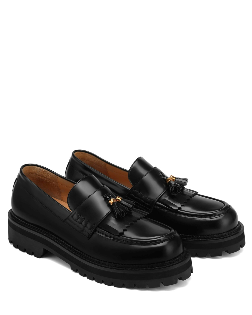 Loafers Naked Wolfe Banter Black Box Leather | RQVSHA649