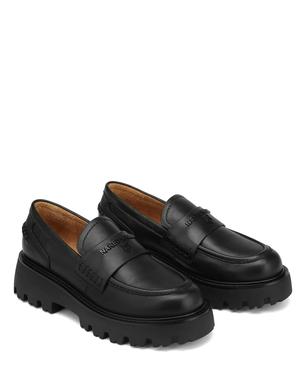 Loafers Naked Wolfe Flawed Black Leather | NLPETG085