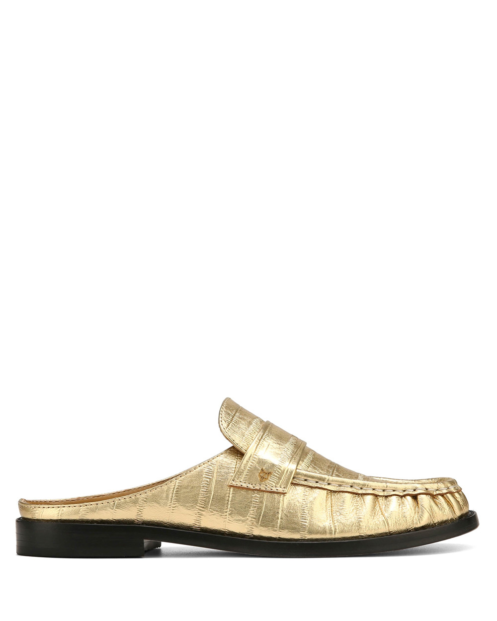 Loafers Naked Wolfe Gleam Eel Print Leather Gold | LTBAMR954