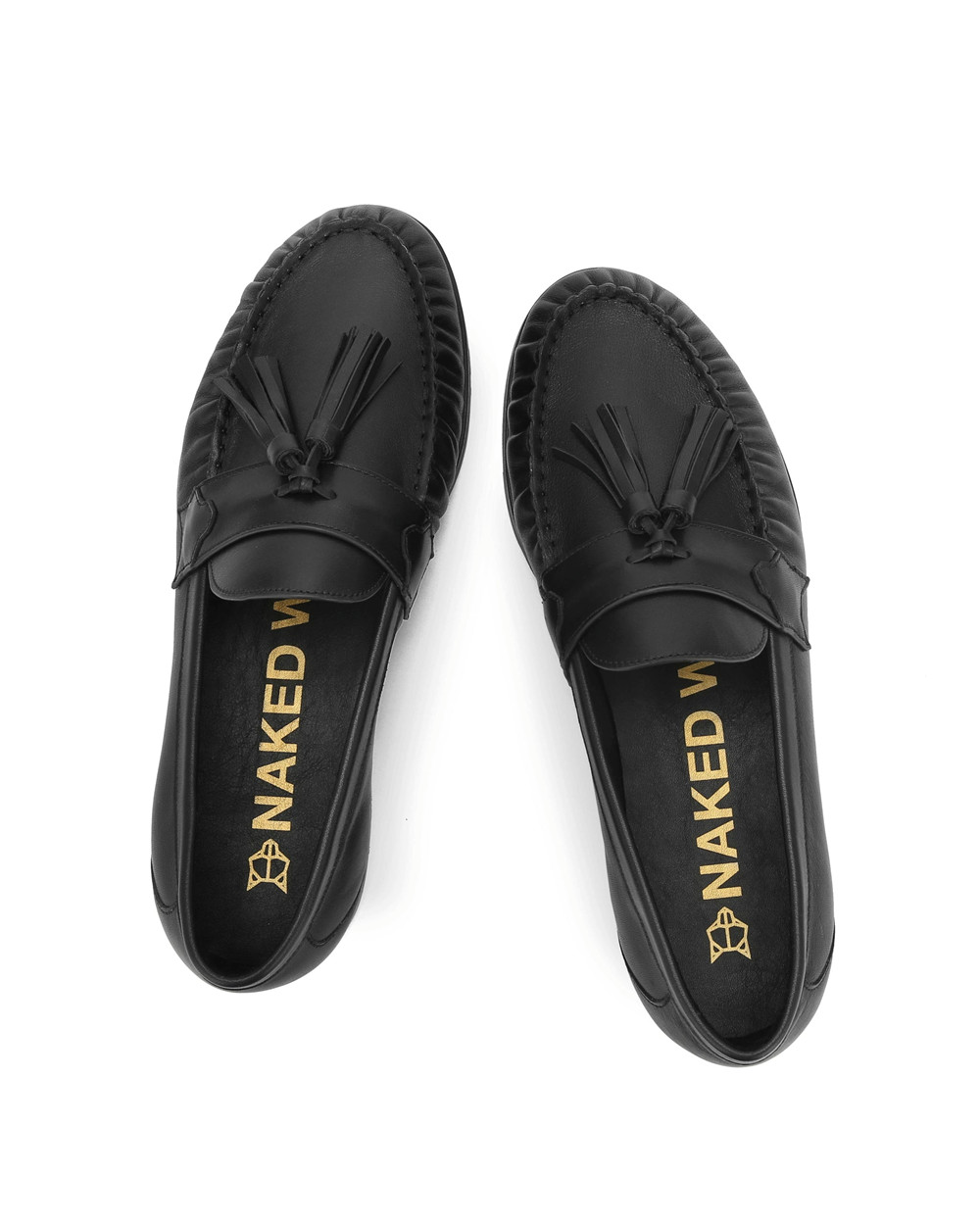 Loafers Naked Wolfe Lido Black Nappa Prince | QYWBGV352