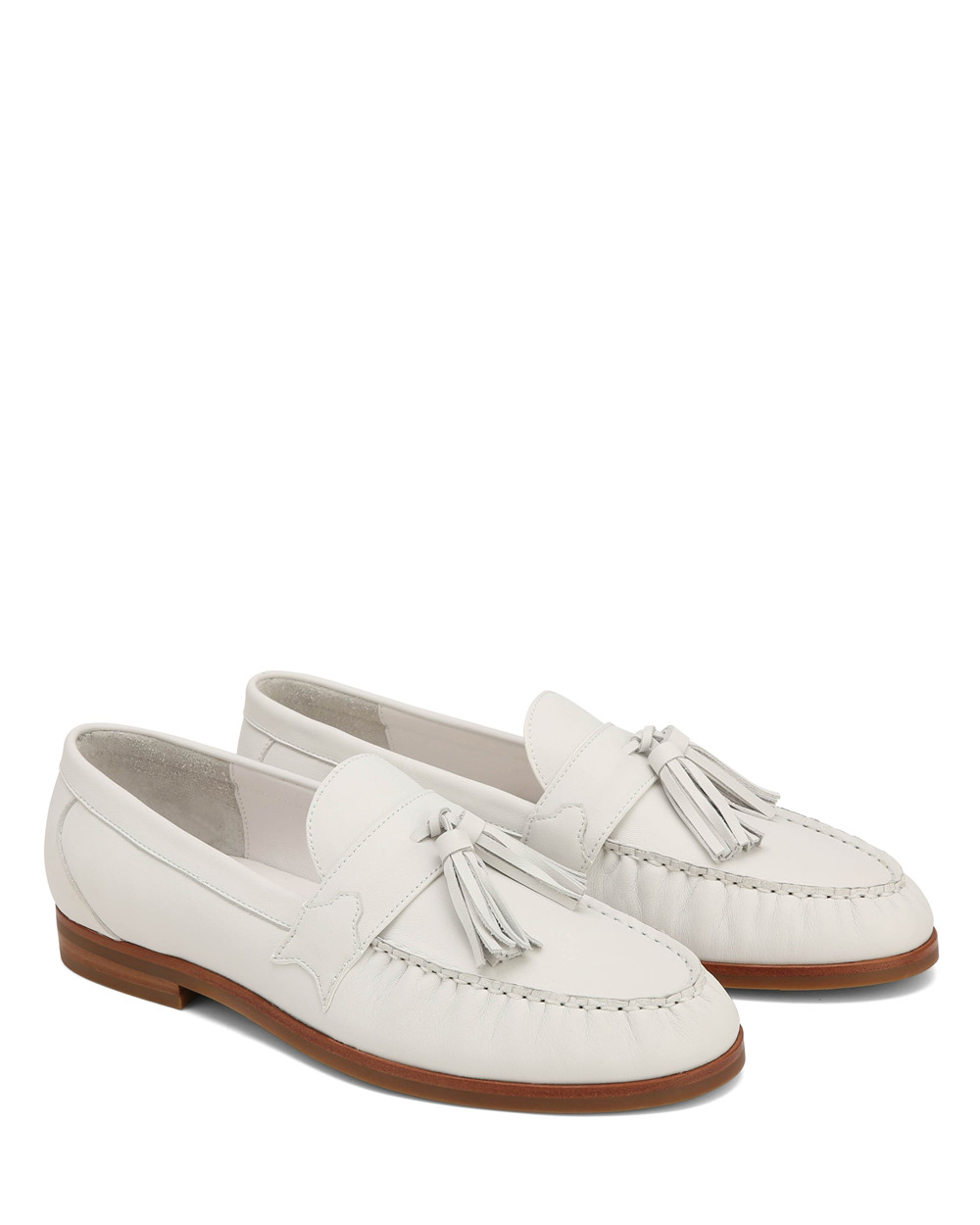 Loafers Naked Wolfe Lido Pure White Wave Cow Suede | RECYIX126