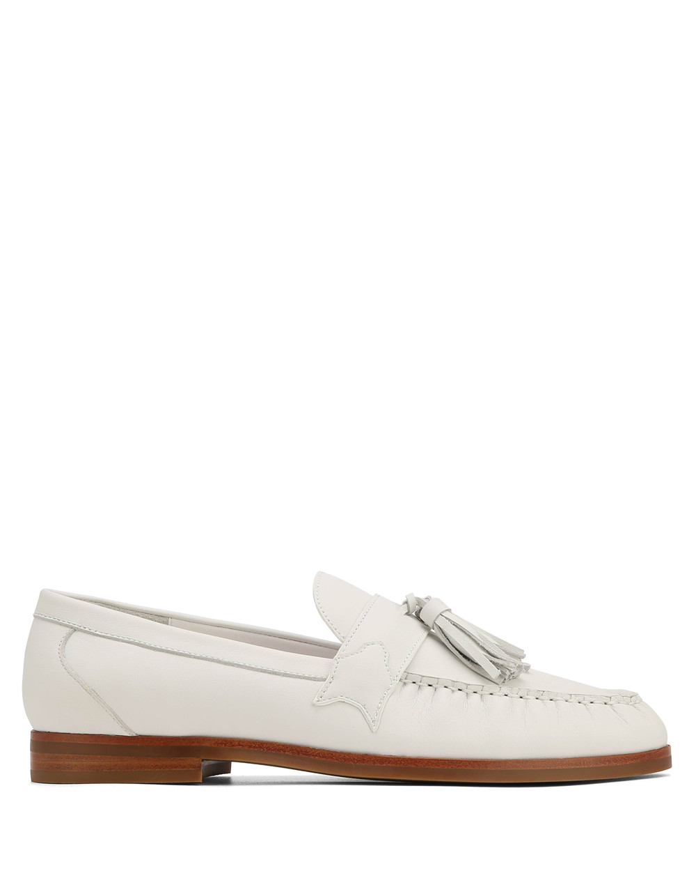 Loafers Naked Wolfe Lido Pure White Wave Cow Suede | RECYIX126