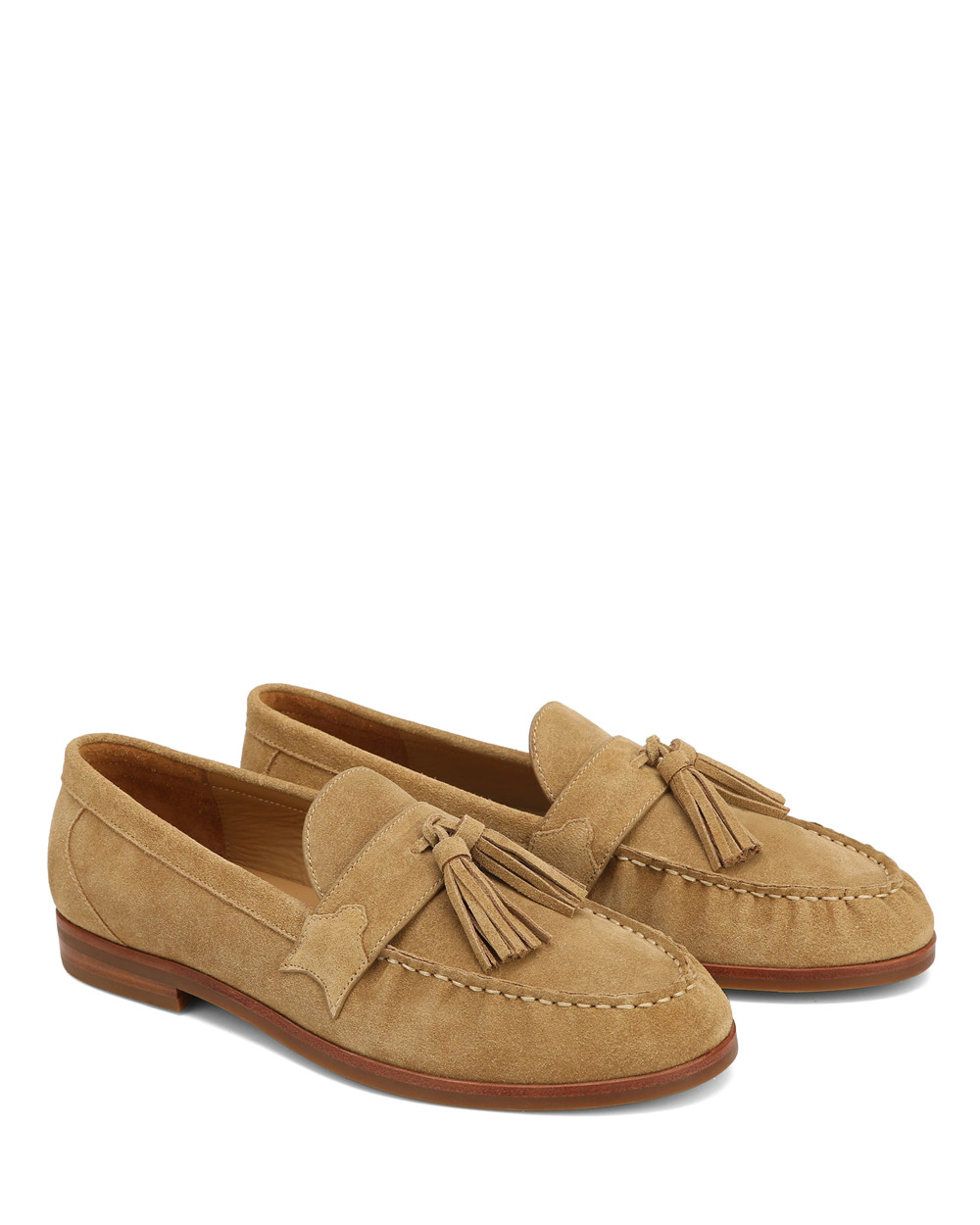 Loafers Naked Wolfe Lido Tan Cow Suede | RJANZY169