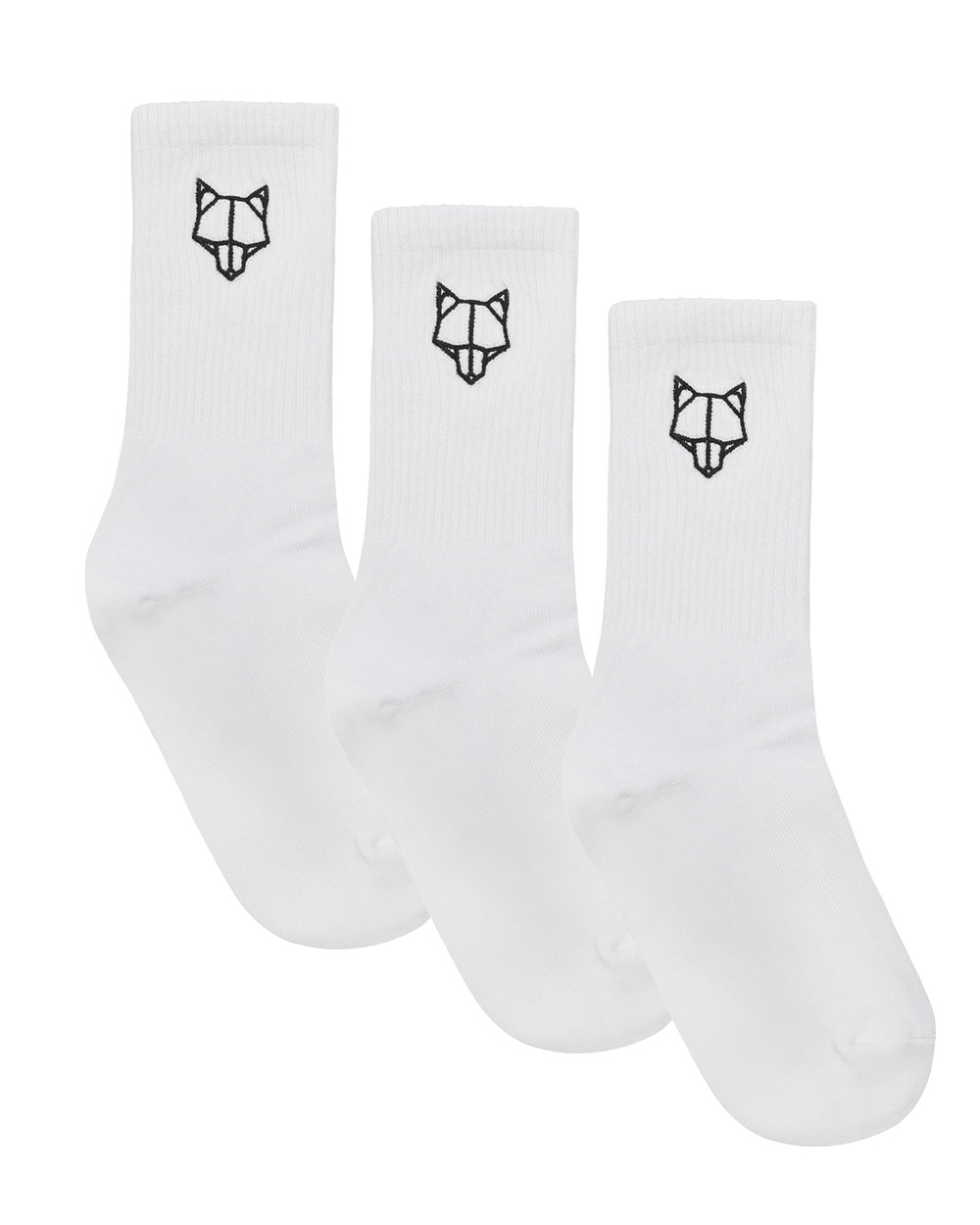 Καλτσεσ Naked Wolfe 3 Pack Mens Egyptian Cotton Socks White | VOQIXK897