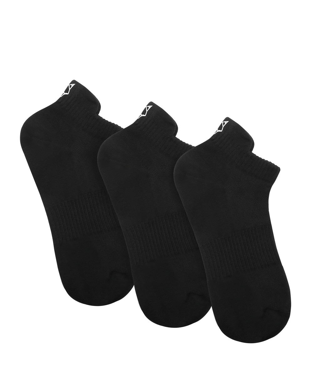 Καλτσεσ Naked Wolfe 3 Pack Womens Egyptian Cotton Ankle Socks Black | UMPOTA950