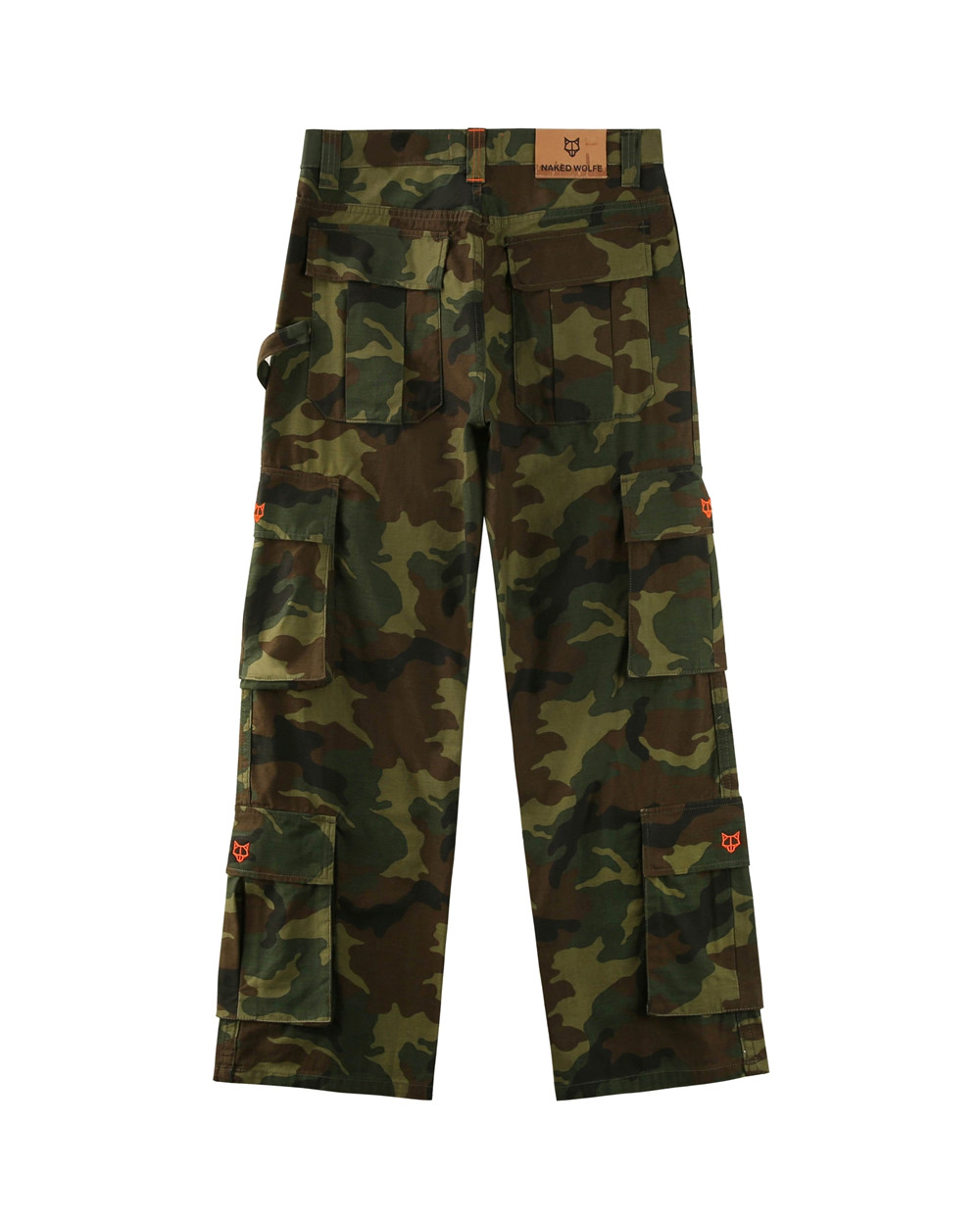 Παντελονι Naked Wolfe Baggy Pocket Cargo Pants Camo | COPQYK195