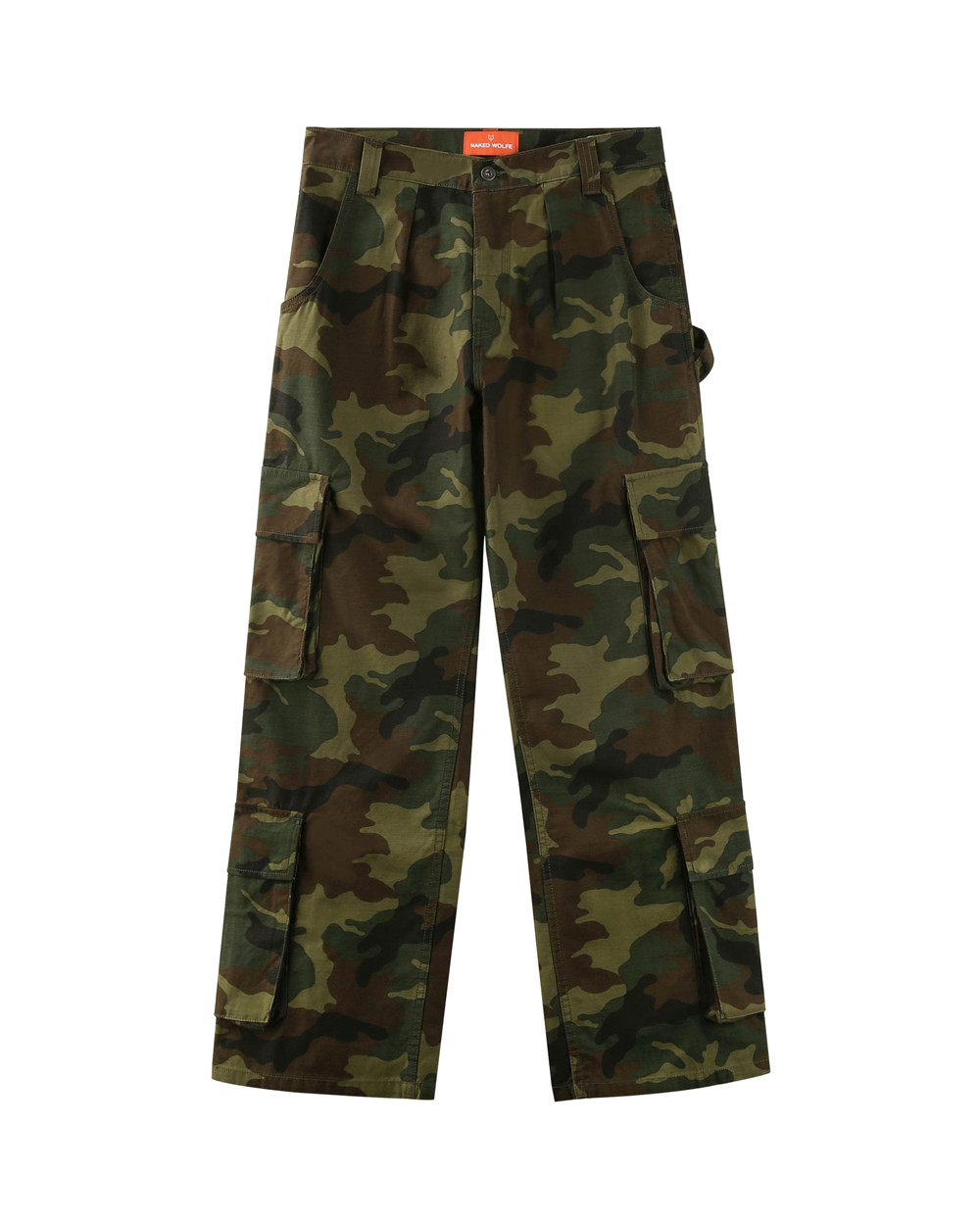 Παντελονι Naked Wolfe Baggy Pocket Cargo Pants Camo | COPQYK195