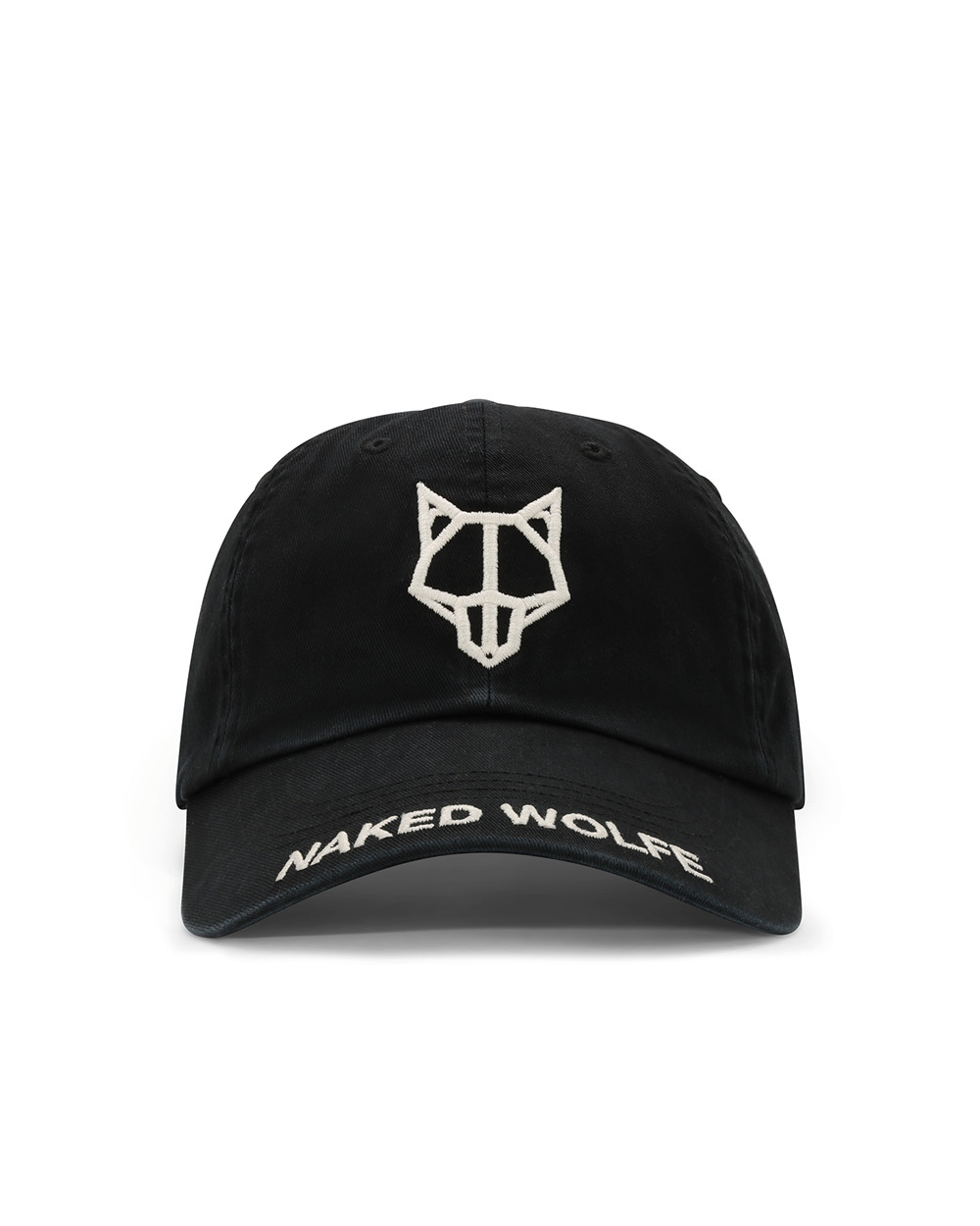 καπελα Naked Wolfe Baseball Cap Pure Black | VMWOYC273