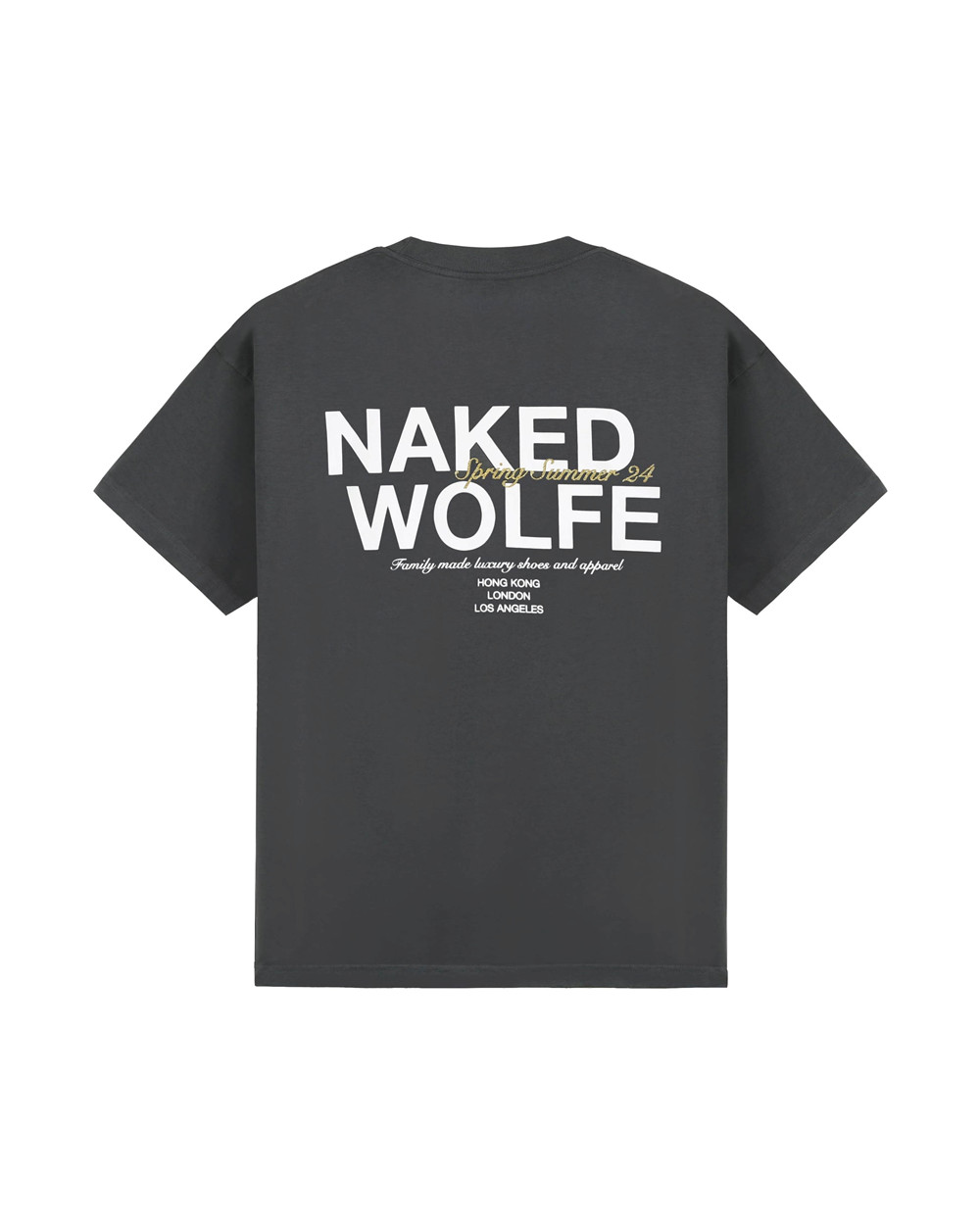 Μπλουζακι Naked Wolfe Classic T-Shirt Dark Grey | MURQTP736