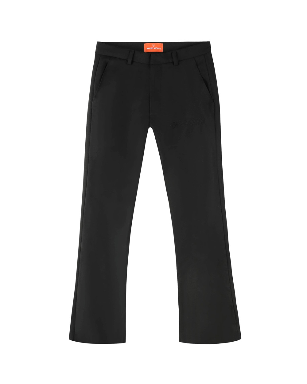 Παντελονι Naked Wolfe Flared Trousers Black Wool | NPBGAF421