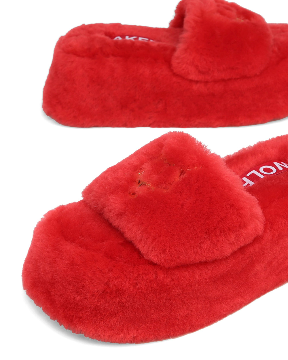 Σανδαλια Naked Wolfe Ivy Shearling Red | POGWYJ034