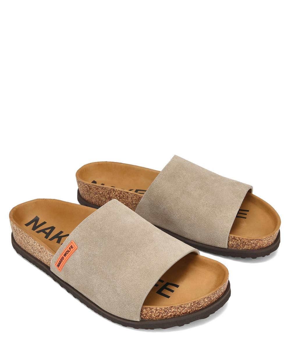 Σαγιοναρεσ Naked Wolfe Moody Taupe Suede | CNGUOW803