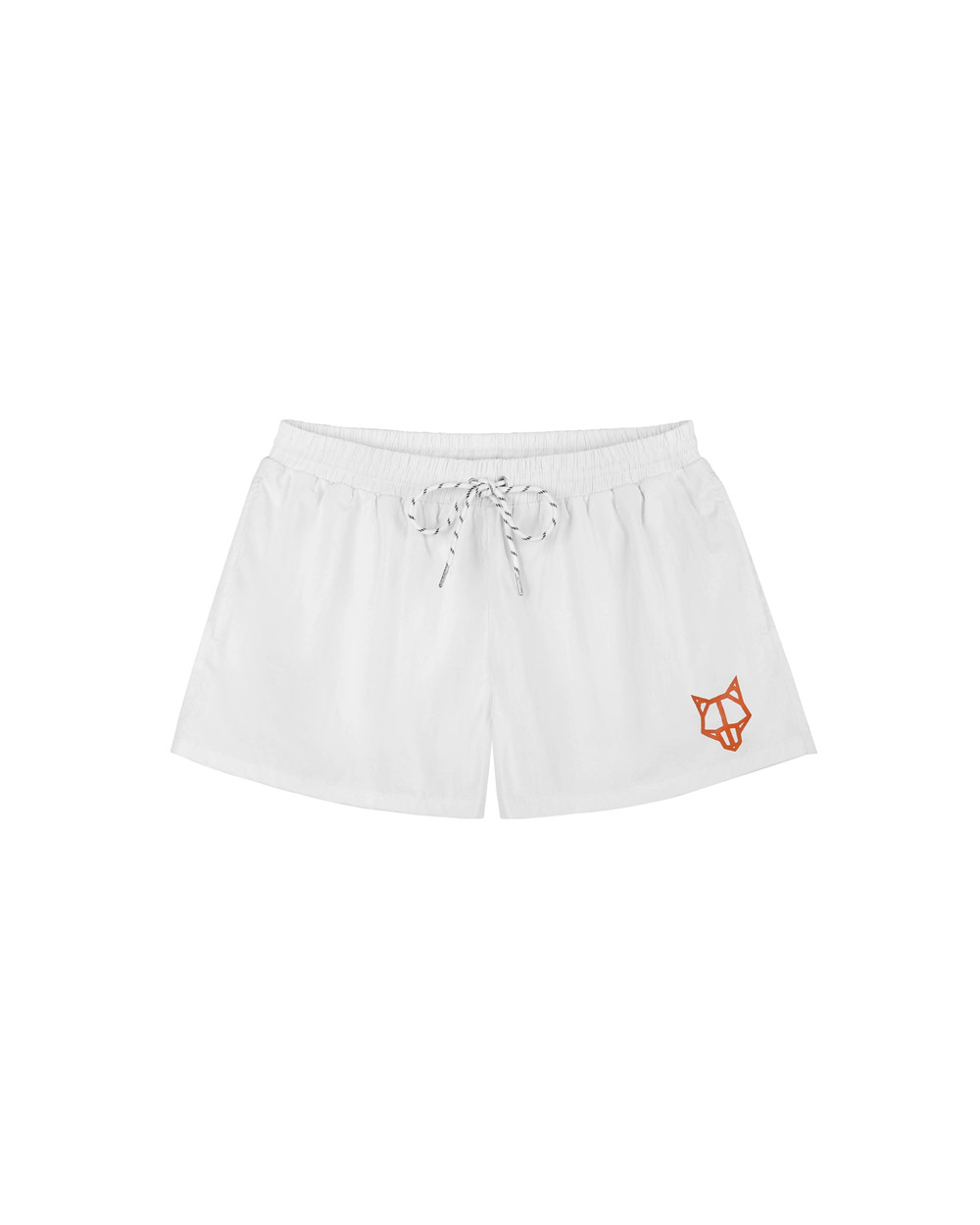 Σορτσ Naked Wolfe Wolfe Head Swim Shorts White | HIWTNF347