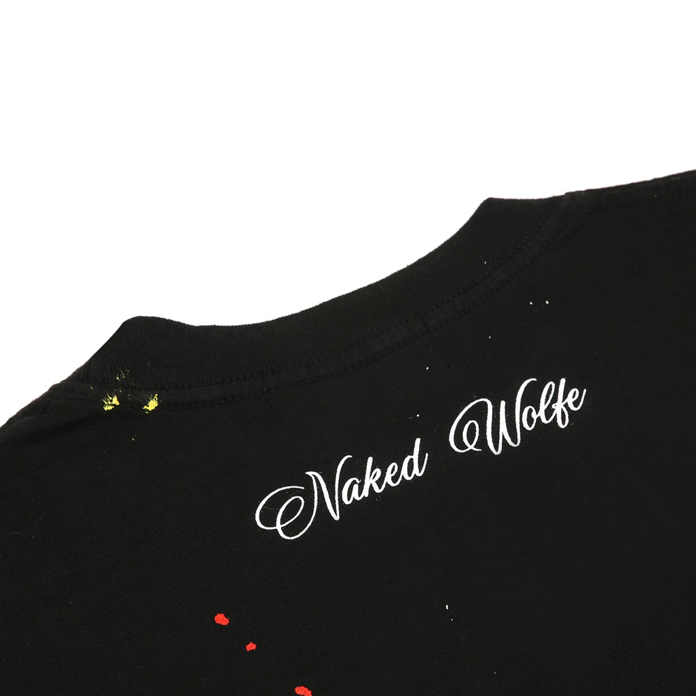 Μπλουζακι Naked Wolfe Wolfe T-Shirt Black Paint Splatter | RNPGHZ495