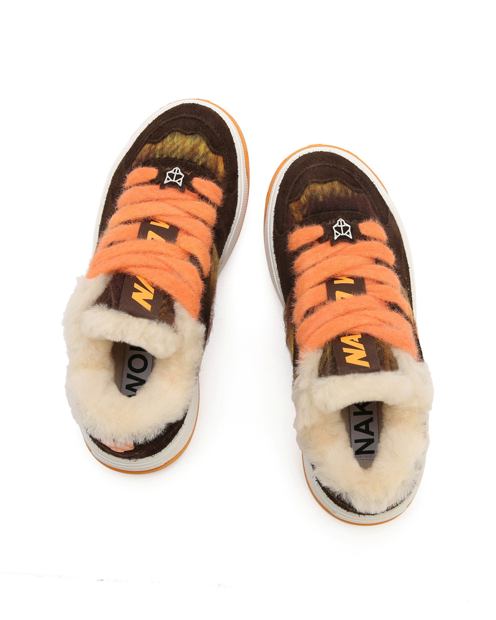 Αθλητικα Παπουτσια Naked Wolfe Crash Hairy Cow Suede/Wool Orange | HLGJRT524