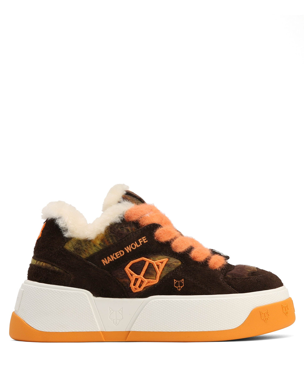 Αθλητικα Παπουτσια Naked Wolfe Crash Hairy Cow Suede/Wool Orange | HLGJRT524