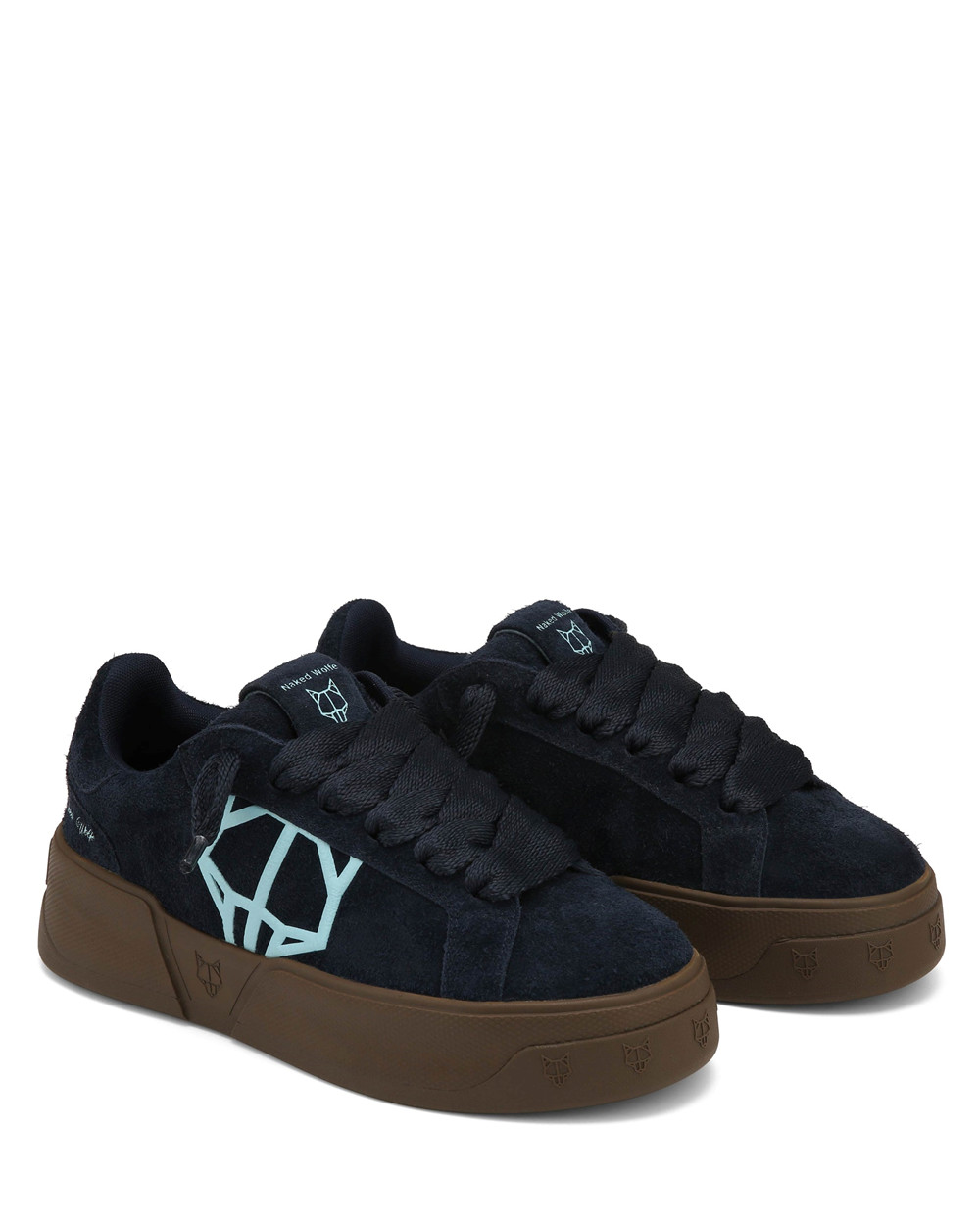 Αθλητικα Παπουτσια Naked Wolfe Kray Hairy Cow Suede Ocean | YZPHJB209