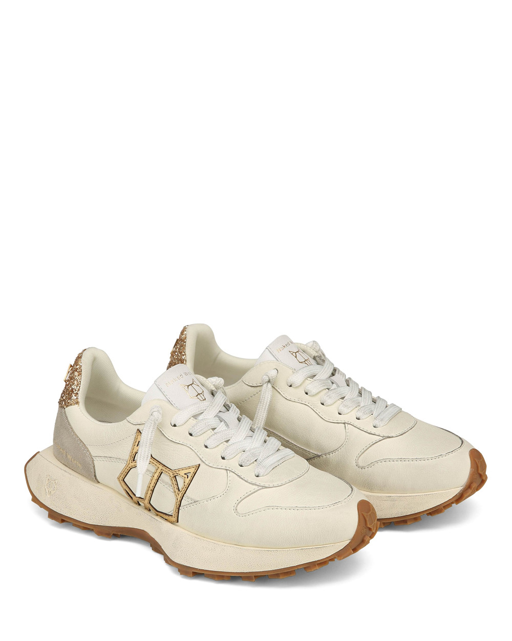 Αθλητικα Παπουτσια Naked Wolfe Paint Sheep Leather & Suede Dirty White | ITORAU209