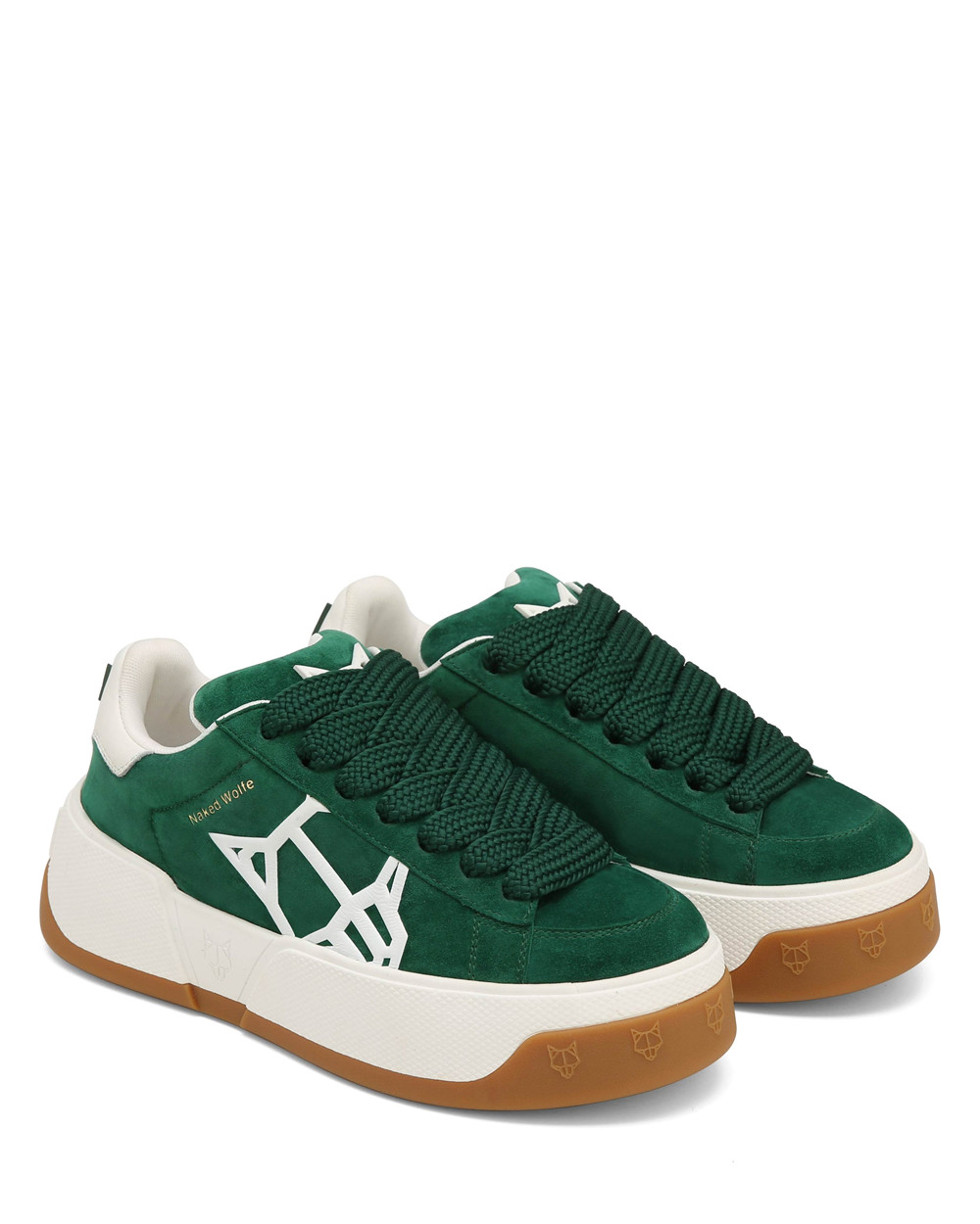 Αθλητικα Παπουτσια Naked Wolfe Sound Ivy Green Kid Suede | OKADVG654