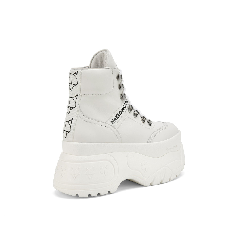 Αθλητικα Παπουτσια Naked Wolfe Spike White Leather | YPJUWN241